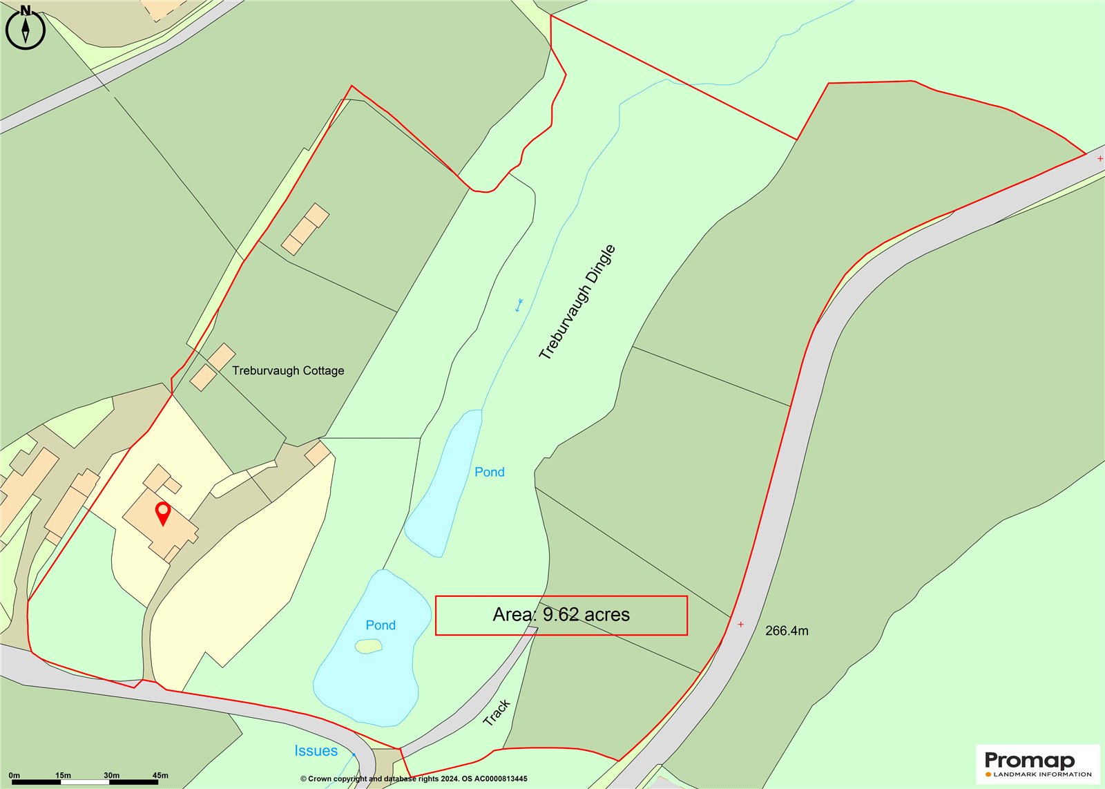 Treburvaugh House Farm, Knighton - Map