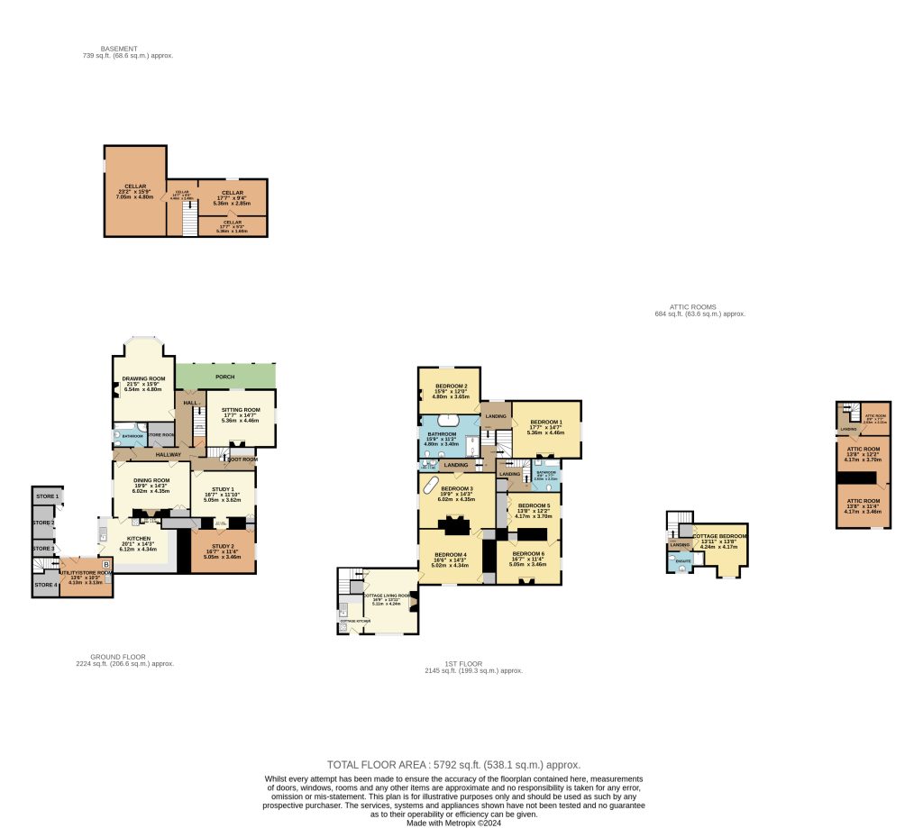 Treburvaugh House Farm, Knighton - Floorplan